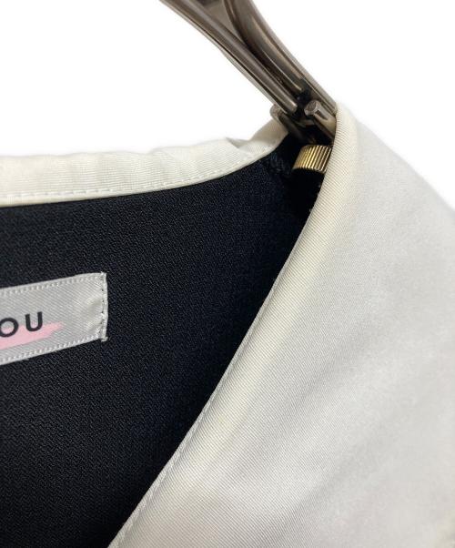 UNMINOU（アンミヌ）UNMINOU (アンミヌ) フリルカラードレス ブラック サイズ:FREEの古着・服飾アイテム