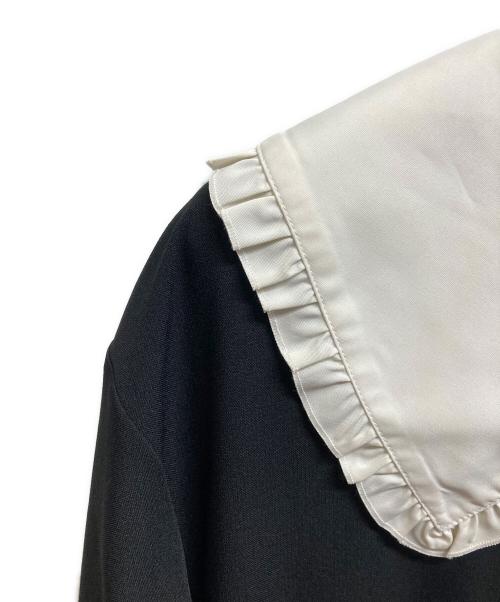 UNMINOU（アンミヌ）UNMINOU (アンミヌ) フリルカラードレス ブラック サイズ:FREEの古着・服飾アイテム