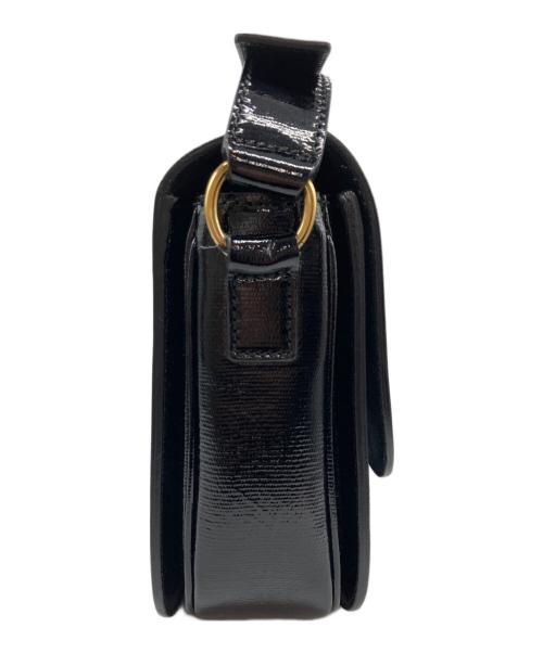 Yves Saint Laurent（イヴサンローラン）Yves Saint Laurent (イヴサンローラン) Black Patent Leather Large ChYc Flap Bag ブラックの古着・服飾アイテム