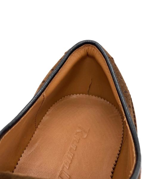 asics（アシックス）asics (アシックス) ウィングチップシューズ ブラウン サイズ:26EEEの古着・服飾アイテム