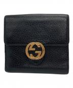 GUCCIグッチ）の古着「2つ折り財布」｜ブラック