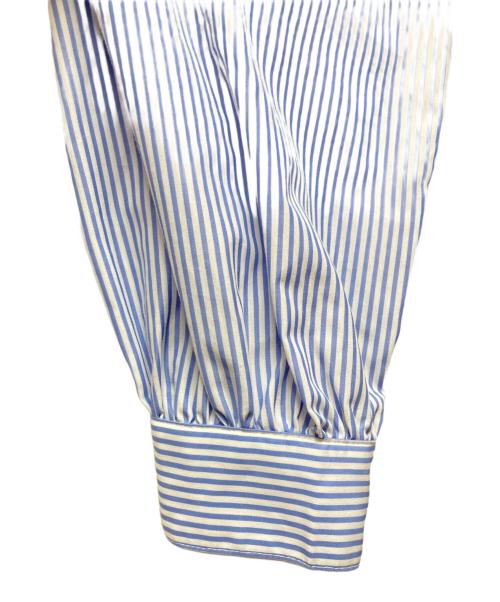 UNMINOU（アンミヌ）UNMINOU (アンミヌ) フリルカラーシャツドレス ブルー サイズ:Freeの古着・服飾アイテム