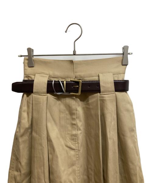 Snidel（スナイデル）Snidel (スナイデル) チノワイドスカート ベージュ 未使用品の古着・服飾アイテム