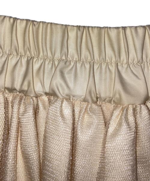 UNMINOU（アンミヌ）UNMINOU (アンミヌ) チュール ティアードスカート アイボリー サイズ:Freeの古着・服飾アイテム