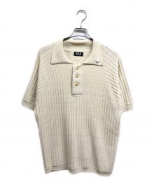 FAF（エフエーエフ）の古着「Viscose Rib Knit Polo」｜ベージュ