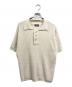 FAF（エフエーエフ）の古着「Viscose Rib Knit Polo」｜ベージュ