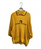 Hysteric Glamourヒステリックグラマー）の古着「DEVIL WOMANポロシャツ」｜イエロー