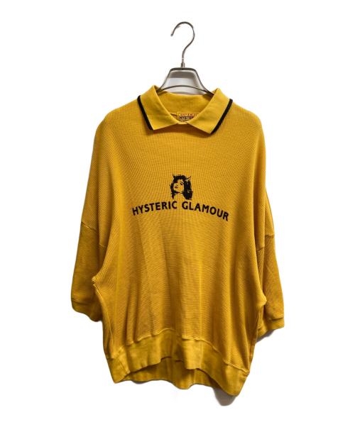 Hysteric Glamour（ヒステリックグラマー）Hysteric Glamour (ヒステリックグラマー) DEVIL WOMANポロシャツ イエロー サイズ:FREEの古着・服飾アイテム