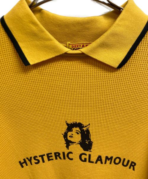Hysteric Glamour（ヒステリックグラマー）Hysteric Glamour (ヒステリックグラマー) DEVIL WOMANポロシャツ イエロー サイズ:FREEの古着・服飾アイテム