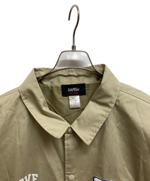 SAPEur（サプール）SAPEur (サプール) コーチジャケット ベージュ サイズ:XX-LARGEの古着・服飾アイテム