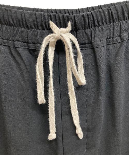 RICK OWENS（リックオウエンス）RICK OWENS (リックオウエンス) DRAWSTRING SLIM LONGワイドパンツ ブラック サイズ:48の古着・服飾アイテム