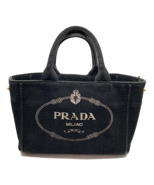 PRADA（プラダ）PRADA (プラダ) カナパデニムトートバッグ ブラックの古着・服飾アイテム