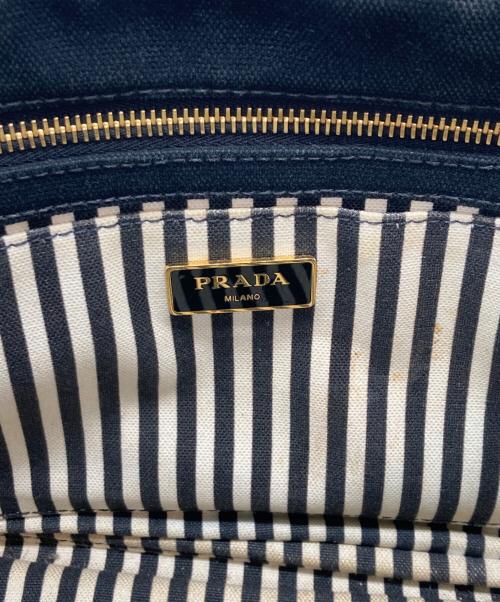 PRADA（プラダ）PRADA (プラダ) カナパデニムトートバッグ ブラックの古着・服飾アイテム