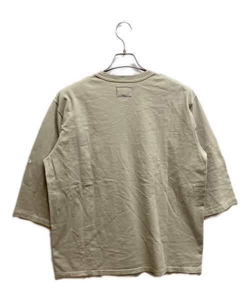 THE NORTHFACE PURPLELABEL（ザ・ノースフェイス パープルレーベル）THE NORTHFACE PURPLELABEL (ザ・ノースフェイス パープルレーベル) 7oz 3/4 sleeve pocket tee ベージュ サイズ:M 未使用品の古着・服飾アイテム