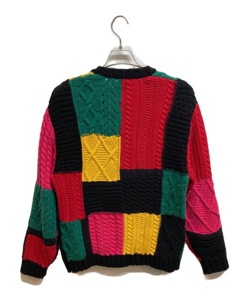 SUPREME（シュプリーム）SUPREME (シュプリーム) 23FW Patchwork Cable Knit Cardigan マルチカラー サイズ:Sの古着・服飾アイテム