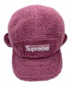 SUPREMEシュプリーム）の古着「20FW Deep Pile Earflap Camp Cap」｜ピンク