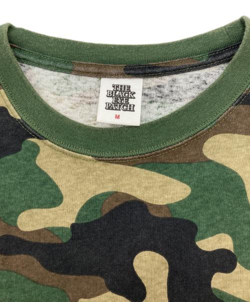 THE BLACK EYE PATCH（ブラックアイパッチ）THE BLACK EYE PATCH (ブラックアイパッチ) カモ柄tシャツ カーキ サイズ:Mの古着・服飾アイテム