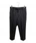 WACKO MARIA（ワコマリア）の古着「DORMEUIL / STRIPED PLEATED TROUSERS ( TYPE-2 )」｜ブラック