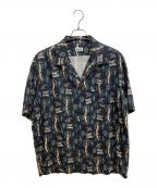 Schottショット）の古着「PINUP SWALLOWハワイアンシャツ」｜ブラック