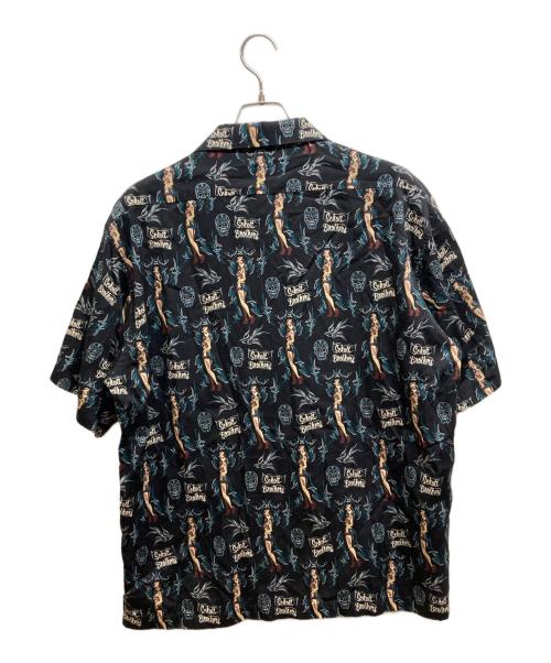 Schott（ショット）Schott (ショット) PINUP SWALLOWハワイアンシャツ ブラック サイズ:XLの古着・服飾アイテム