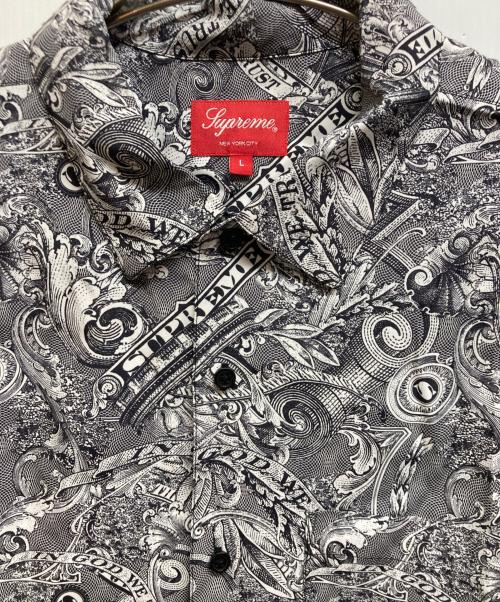 SUPREME（シュプリーム）SUPREME (シュプリーム) Dollar S/S Shirt ホワイト×ブラック サイズ:Lの古着・服飾アイテム