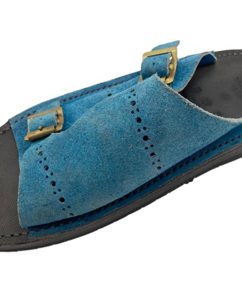 TOKYO SANDAL（トウキョウサンダル）TOKYO SANDAL (トウキョウサンダル) LOST CONTROL (ロストコントロール) LEATHER SANDAL ブルー サイズ:8の古着・服飾アイテム