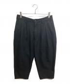 EVISENエビセン）の古着「ワイドテーパードパンツ」｜ブラック