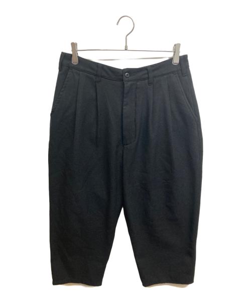 EVISEN（エビセン）EVISEN (エビセン) ワイドテーパードパンツ ブラック サイズ:Lの古着・服飾アイテム