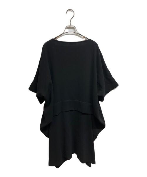 LIMI feu（リミフゥ）LIMI feu (リミフゥ) ワイドタックデザインワンピース ブラック サイズ:Sの古着・服飾アイテム