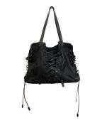 discord Yohji Yamamotoディスコード ヨウジヤマモト）の古着「レースアップトートバッグ」｜ブラック