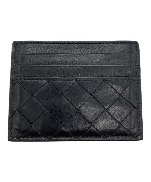 BOTTEGA VENETA（ボッテガベネタ）BOTTEGA VENETA (ボッテガベネタ) イントレチャートクレジットカードケース ブラックの古着・服飾アイテム