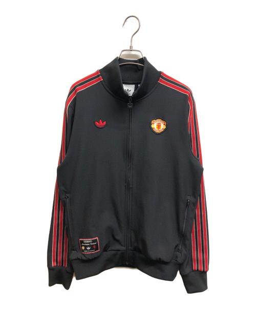adidas（アディダス）adidas (アディダス) トラックジャケット ブラック×レッド サイズ:Lの古着・服飾アイテム