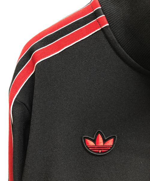 adidas（アディダス）adidas (アディダス) トラックジャケット ブラック×レッド サイズ:Lの古着・服飾アイテム