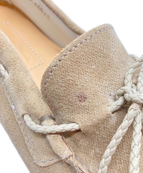 BEAMS F（ビームスエフ）BEAMS F (ビームスエフ) Santoni (サントーニ) ドライビングシューズ ベージュ サイズ:5の古着・服飾アイテム