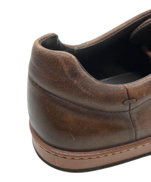 Santoni（サントーニ）Santoni (サントーニ) レザーローカットスニーカー ブラウン サイズ:6の古着・服飾アイテム