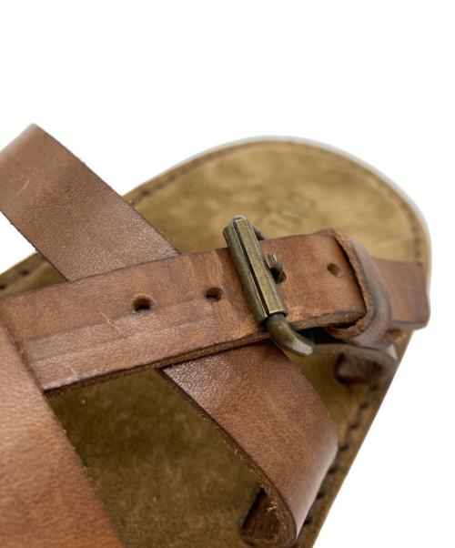 BUTTERO（ブッテロ）BUTTERO (ブッテロ) レザー ストラップ サンダル ブラウン サイズ:39の古着・服飾アイテム