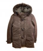 MOORERムーレー）の古着「ダッフルダウンコート」｜ブラウン