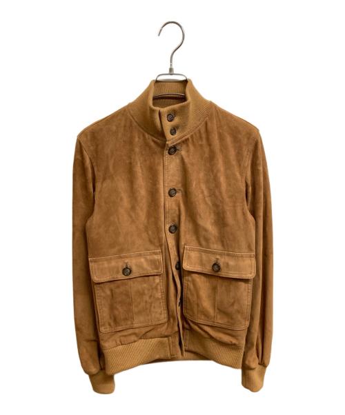 VALSTAR（ヴァルスター）VALSTAR (ヴァルスター) スエードレザーブルゾン ブラウン サイズ:42の古着・服飾アイテム