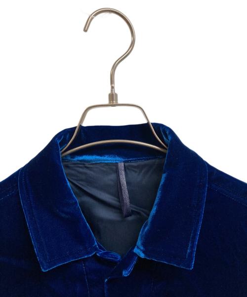 ESTNATION（エストネーション）ESTNATION (エストネーション) ベルベットトラッカージャケット ブルー サイズ:S 未使用品の古着・服飾アイテム