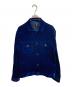 ESTNATION（エストネーション）の古着「ベルベットトラッカージャケット」｜ブルー