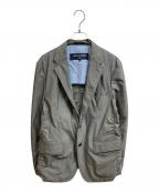 COMME des GARCONS HOMMEコムデギャルソン オム）の古着「ウールギャバ5Bテーラードジャケット」｜グレー