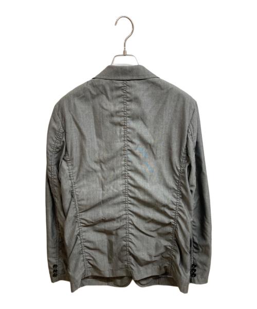 COMME des GARCONS HOMME（コムデギャルソン オム）COMME des GARCONS HOMME (コムデギャルソン オム) ウールギャバ5Bテーラードジャケット グレー サイズ:Sの古着・服飾アイテム