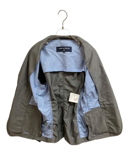 COMME des GARCONS HOMME（コムデギャルソン オム）COMME des GARCONS HOMME (コムデギャルソン オム) ウールギャバ5Bテーラードジャケット グレー サイズ:Sの古着・服飾アイテム