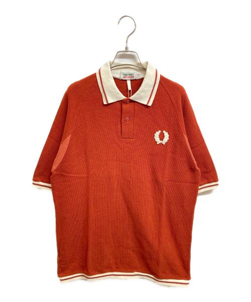FRED PERRY（フレッドペリー）FRED PERRY (フレッドペリー) NIGEL CABOURN (ナイジェルケーボン) ポロシャツ レッド サイズ:38の古着・服飾アイテム
