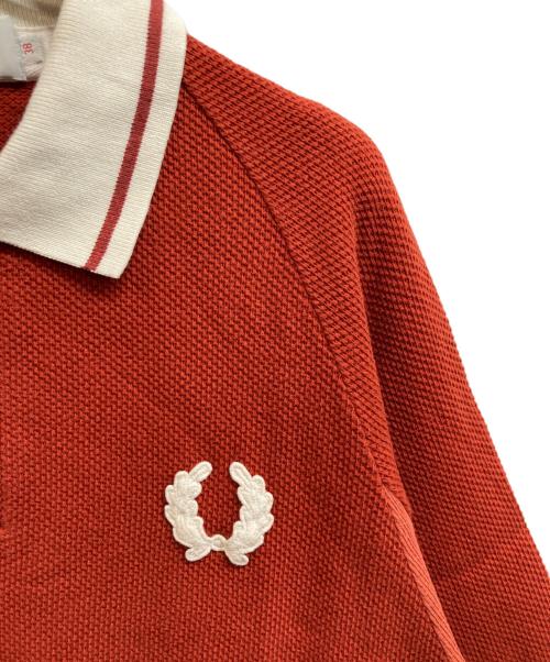 FRED PERRY（フレッドペリー）FRED PERRY (フレッドペリー) NIGEL CABOURN (ナイジェルケーボン) ポロシャツ レッド サイズ:38の古着・服飾アイテム
