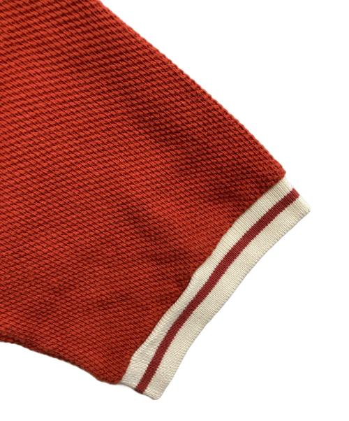 FRED PERRY（フレッドペリー）FRED PERRY (フレッドペリー) NIGEL CABOURN (ナイジェルケーボン) ポロシャツ レッド サイズ:38の古着・服飾アイテム