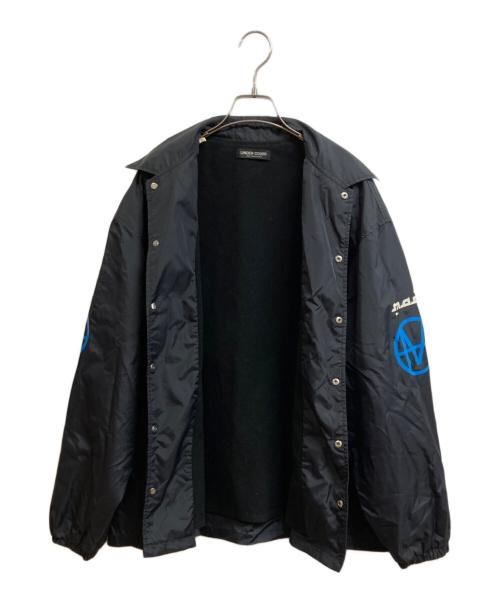 UNDERCOVER（アンダーカバー）UNDERCOVER (アンダーカバー) フラワーモチーフバックプリントコーチジャケット ブラック サイズ:2の古着・服飾アイテム