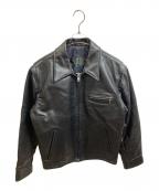 Schottショット）の古着「襟付きシングルライダースジャケット」｜ブラック
