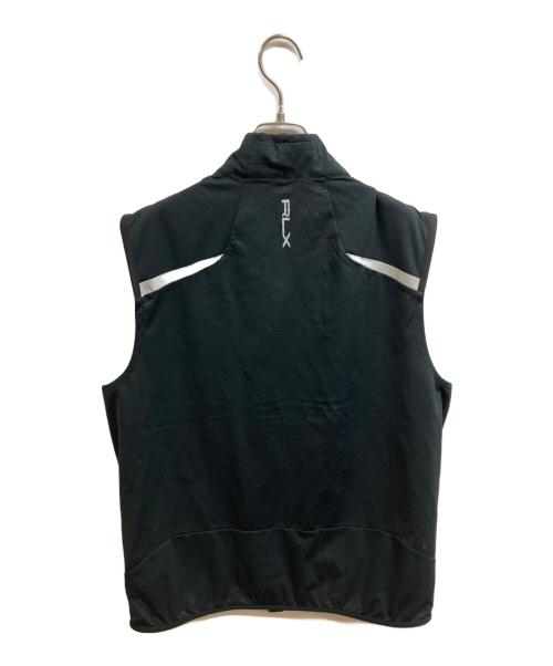 RLX RALPH LAUREN（アールエルエックスラルフローレン）RLX RALPH LAUREN (アールエルエックスラルフローレン) water repellent Interlock vest ブラック サイズ:Mの古着・服飾アイテム