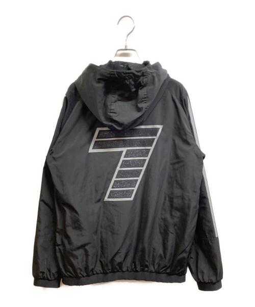 EA7（イーエーセブン）EA7 (イーエーセブン) ロゴプレートナイロンジャケット ブラック サイズ:Sの古着・服飾アイテム
